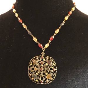 Fall🍂🍁🍂Shimmer Stone Necklace🍁🍂🍁